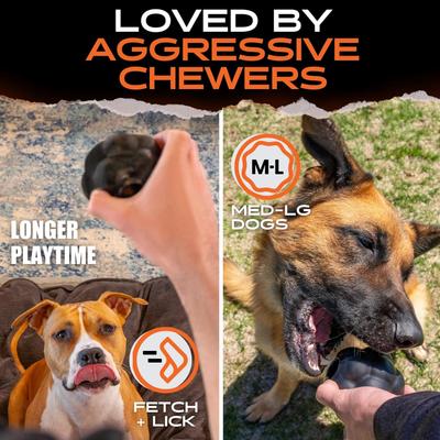 Show full view: Monster K9 Dog Toys Indestructible Rumble Ball, Durable Interactive Dog Toy for Aggressive Chewers slide 6 of 10