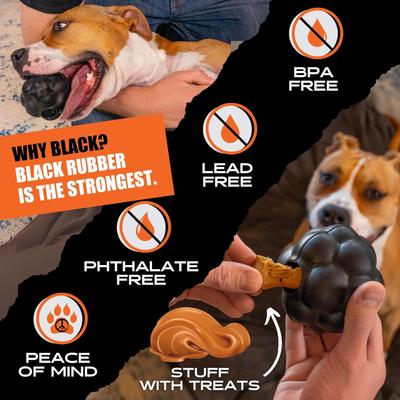 Show full view: Monster K9 Dog Toys Indestructible Rumble Ball, Durable Interactive Dog Toy for Aggressive Chewers slide 8 of 10