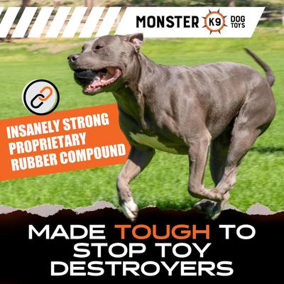 Show full view: Monster K9 Dog Toys Indestuctible Beast Ball, Durable Tennis-Ball Replacement for Aggressive Chewers slide 3 of 10
