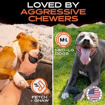 Show full view: Monster K9 Dog Toys Indestuctible Beast Ball, Durable Tennis-Ball Replacement for Aggressive Chewers slide 6 of 10