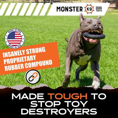 Show full view: Monster K9 Dog Toys Indestructible Chew Ring, Durable Dog Toy for Aggressive Chewers slide 3 of 10