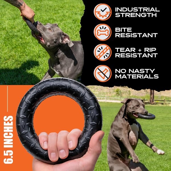 Monster K9 Dog Toys Indestructible Chew Stick Dog Toy, Black