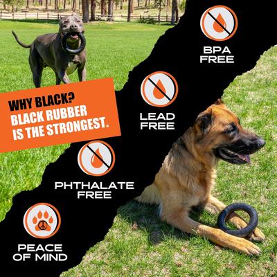 Show full view: Monster K9 Dog Toys Indestructible Chew Ring, Durable Dog Toy for Aggressive Chewers slide 8 of 10