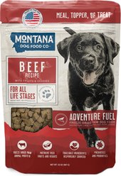 Montana Dog Food Co Adventure Fuel Adult Grain-Free Beef Recipe Freeze-Dried Dog Food, 32-oz pouch