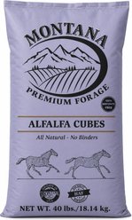 Montana Premium Forage Alfalfa Cubes Horse Feed, 40-lb bag