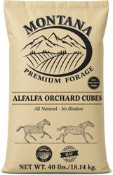 Montana Premium Forage Alfalfa Orchard Cubes Horse Feed, 40-lb bag