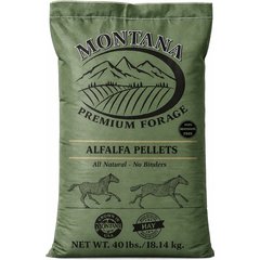 Montana Premium Forage Alfalfa Pellets Horse Feed, 40-lb bag