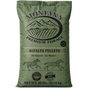Montana Premium Forage Alfalfa Pellets Horse Feed, 40-lb bag