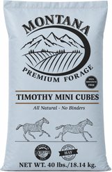 Montana Premium Forage Timothy Mini Cubes Horse Feed, 40-lb bag