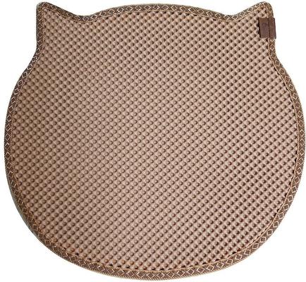 Show full view: Moonshuttle Headshaped Blackhole Litter Mat, Beige slide 2 of 11