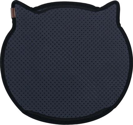 Show full view: Moonshuttle Headshaped Blackhole Litter Mat, Dark Gray slide 2 of 11