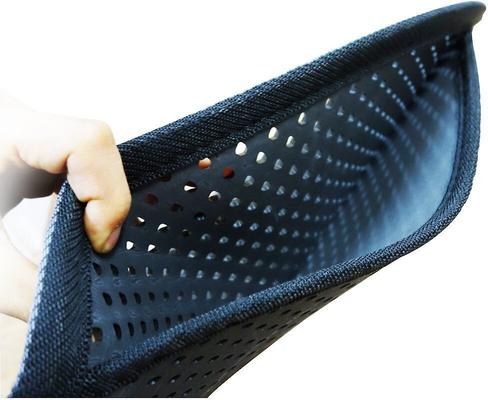 Show full view: Moonshuttle Headshaped Blackhole Litter Mat, Dark Gray slide 4 of 11