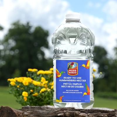 Show full view: More Birds All-Natural Clear Ready-To-Use Nectar Hummingbird Food, 64-fl oz bottle slide 9 of 9