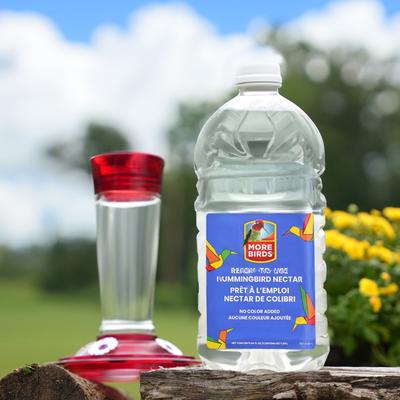 Show full view: More Birds All-Natural Clear Ready-To-Use Nectar Hummingbird Food, 64-fl oz bottle slide 6 of 9
