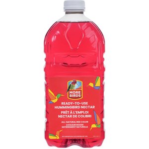 More Birds All-Natural Red Ready-To-Use Nectar Hummingbird Food, 64-oz bottle 