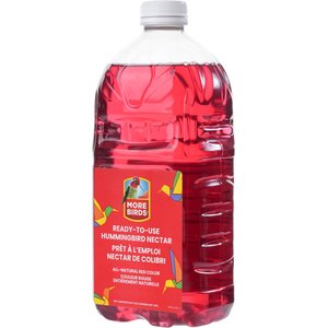 More Birds All-Natural Red Ready-To-Use Nectar Hummingbird Food, 64-oz bottle 