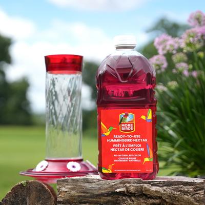 Show full view: More Birds All-Natural Red Ready-To-Use Nectar Hummingbird Food, 64-oz bottle  slide 6 of 8
