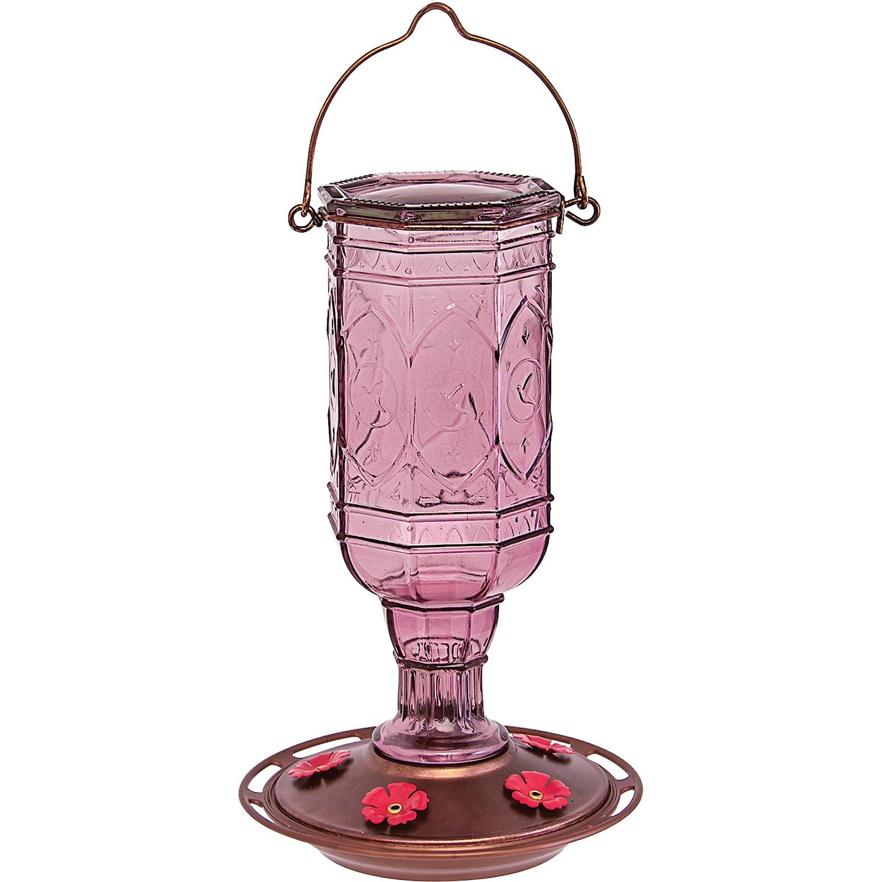 More Birds Amethyst Jewel Hummingbird Feeder, 20-oz