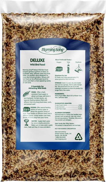 Show full view: Morning Song Deluxe Wild Bird Food, 10-lb bag slide 2 of 10