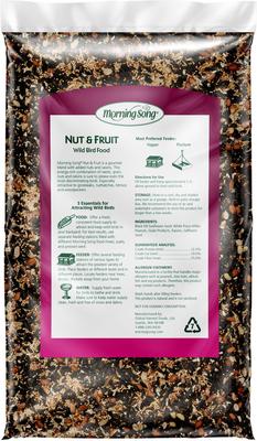 Show full view: Morning Song Nut & Fruit Wild Bird Food, 15-lb bag slide 2 of 10