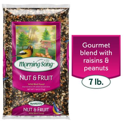 Show full view: Morning Song Nut & Fruit Wild Bird Food, 7-lb bag slide 1 of 9