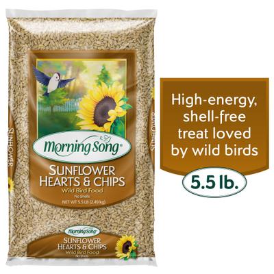 Show full view: Morning Song Sunflower Hearts & Chips Wild Bird Food, 5.5-lb bag slide 1 of 9