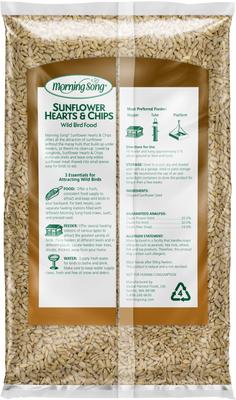 Show full view: Morning Song Sunflower Hearts & Chips Wild Bird Food, 5.5-lb bag slide 2 of 9