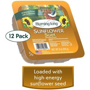 Morning Song Sunflower Suet Wild Bird Food, 12 count