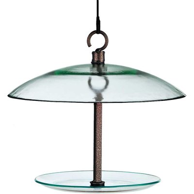 Mosaic Birds Mosaic Birds 360 Degree Petite Seed Cylinder Bird Feeder, 11-in, Clear