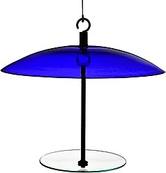Mosaic Birds 360 Degree Seed Cylinder Bird Feeder, 15-in, Cobalt Blue