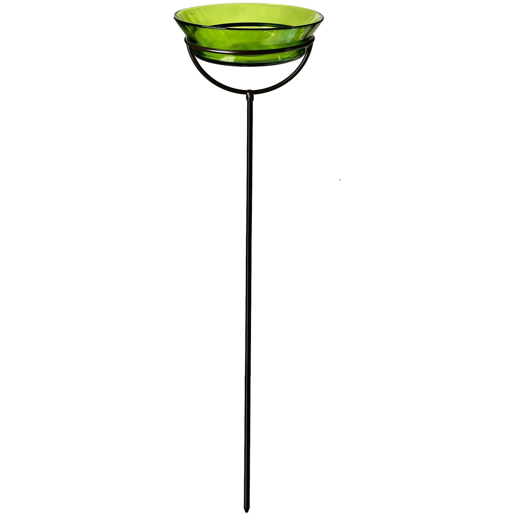 Mosaic Birds Cuban Garden Stake Bird Feeder, 20.3-oz, Lime