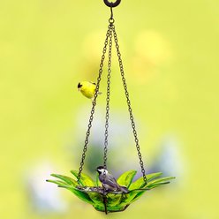 Mosaic Birds Daisy Hanging Bird Feeder, 16.9-oz, Lime slide 2 of 4