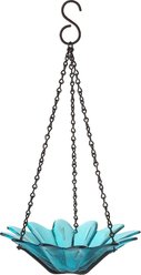 Mosaic Birds Daisy Petite Hanging Bird Feeder, 10.1-oz, Aqua
