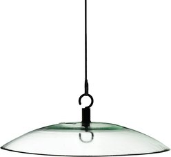 Mosaic Birds Glass Baffle Bird Weather Dome, 15-in, Clear