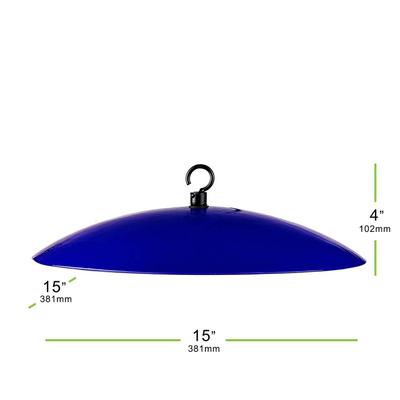 Show full view: Mosaic Birds Glass Baffle Bird Weather Dome, 15-in, Cobalt Blue slide 5 of 7