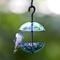 Show in main carousel: Mosaic Birds Hanging Double Poppy Bird Feeder, Aqua slide 2 of 4