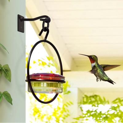Show full view: Mosaic Birds Hummble Basic Bird Feeder, Clear/Red slide 5 of 10