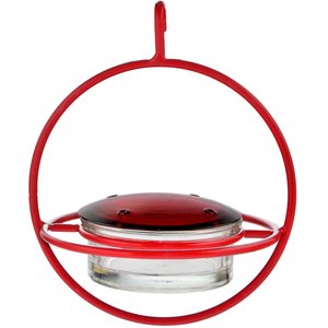 Mosaic Birds Hummble Bold Wild Bird Feeder, Clear/Red