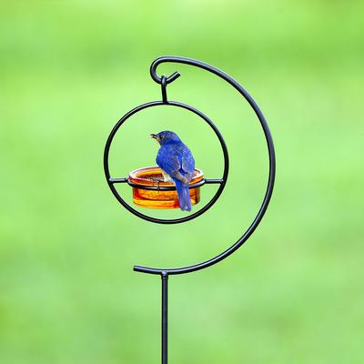 Show full view: Mosaic Birds Hummble Garden Stake Bird Feeder, 44-in slide 2 of 9