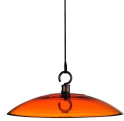 Mosaic Birds Petite Glass Baffle Dome Feeder, Fading Sunset, 1