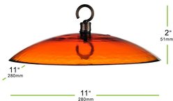 Mosaic Birds Petite Glass Baffle Dome Feeder, Fading Sunset, 1 slide 2 of 7