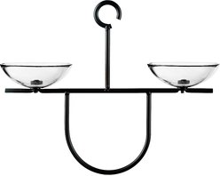 Mosaic Birds Side by Side Poppy Feeder, Clear, 1