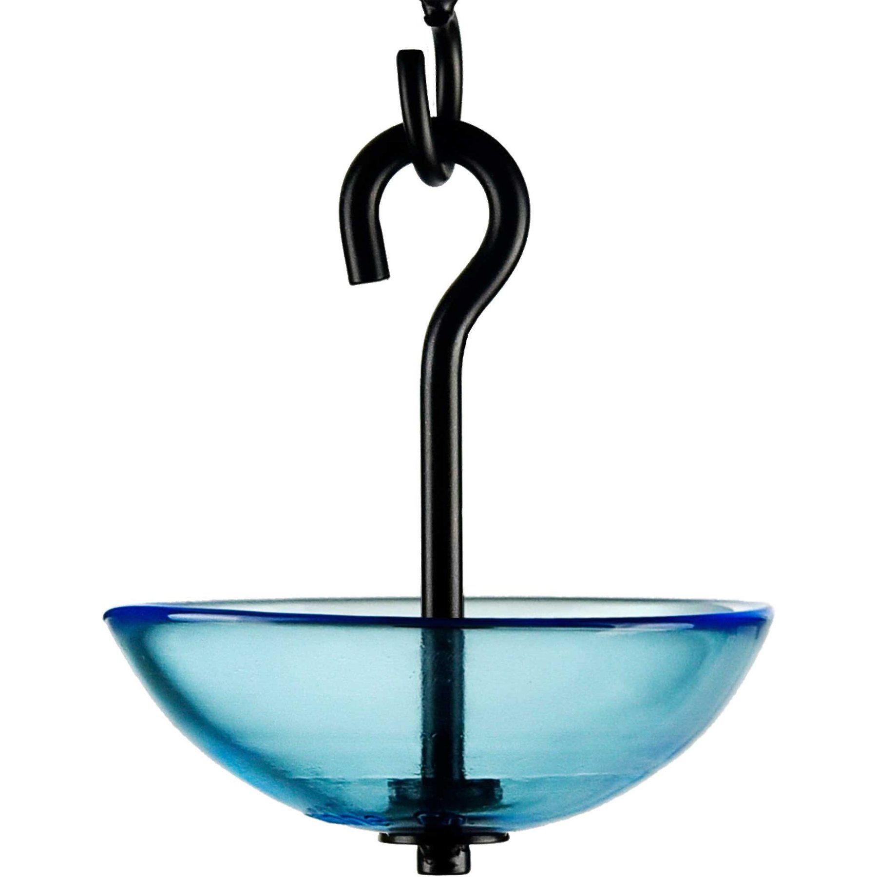 Mosaic Birds Single Hanging Poppy Bird Feeder, 4.7-oz, Aqua