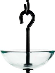 Mosaic Birds Single Hanging Poppy Bird Feeder, 4.7-oz, Clear