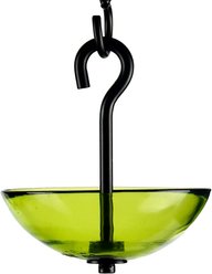 Mosaic Birds Single Hanging Poppy Bird Feeder, 4.7-oz, Lime