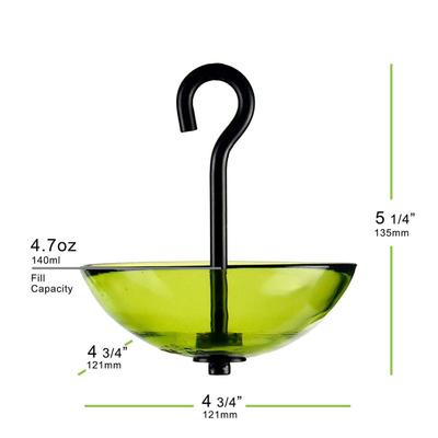 Show full view: Mosaic Birds Single Hanging Poppy Bird Feeder, 4.7-oz, Lime slide 5 of 7
