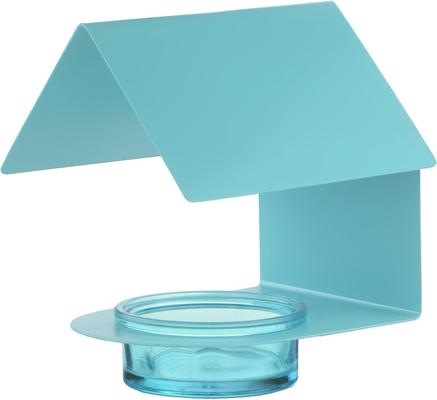 Show full view: Mosaic Birds The Cottage House Bird Feeder, 3.4-oz, Aqua slide 1 of 5