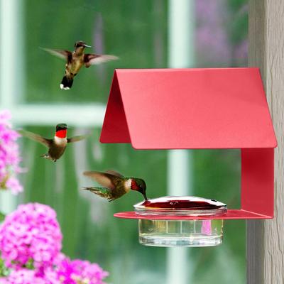 Show full view: Mosaic Birds The Cottage HummingBird Feeder, 3.4-oz, Red slide 4 of 7
