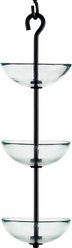 Mosaic Birds Triple Hanging Poppy Bird Feeder, 14.1-oz, Clear