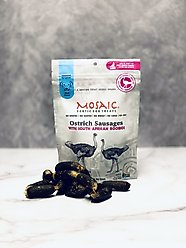 Mosaic South African Ostrich Sausages Rooibos Infused Jerky Dog Treats, 3-oz bag slide 2 of 3